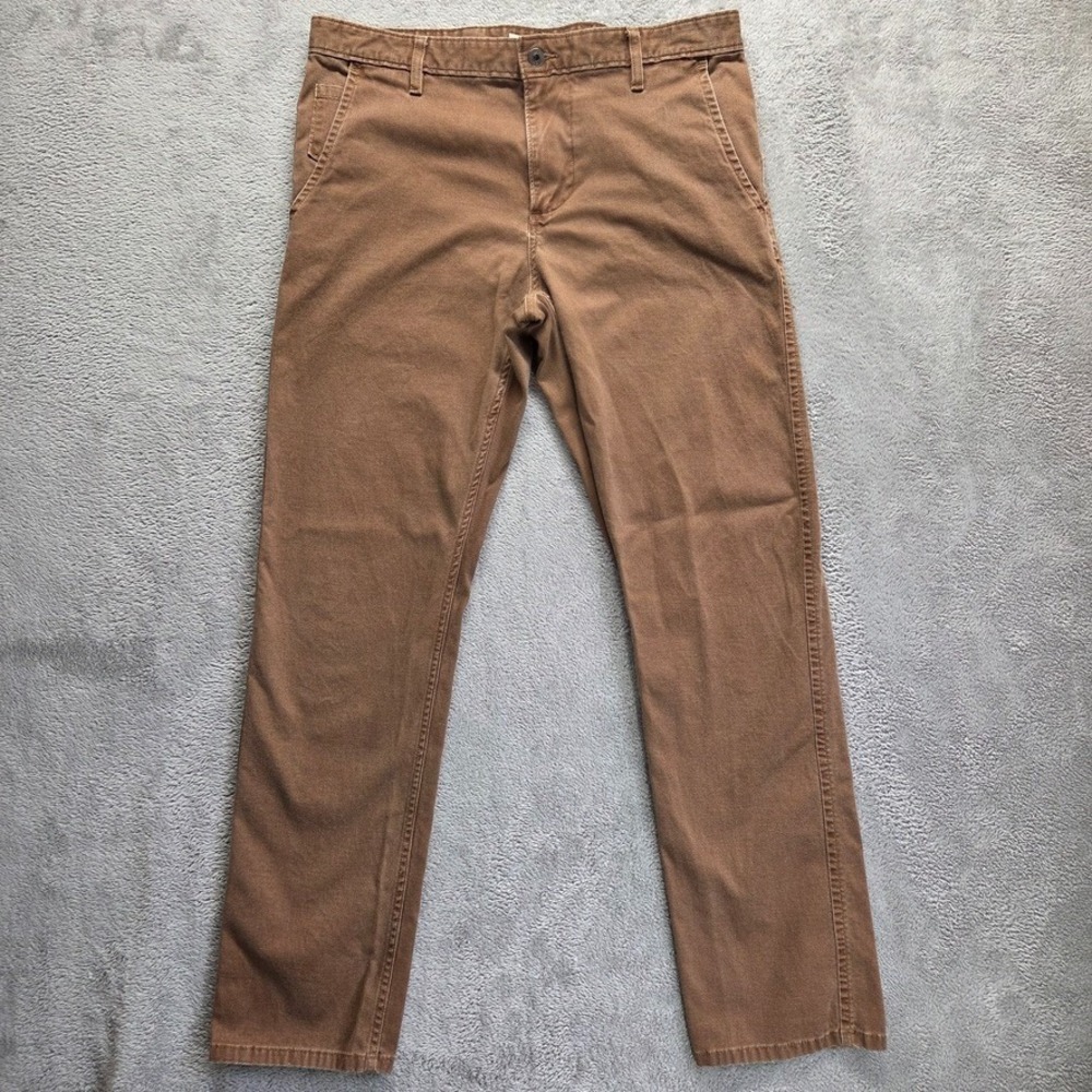Dockers Pants Mens 36X34 Brown Slim Tapered Utility Mid Rise Twill